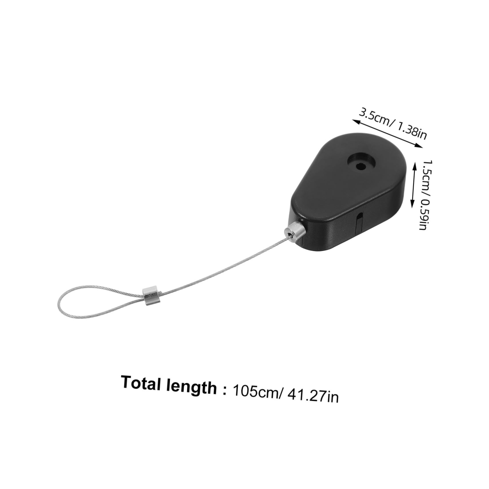 Cabilock Retractable Tether for Security Cable Lock Steel Wire Lanyard Anti-Theft Wire Case Cable Holder