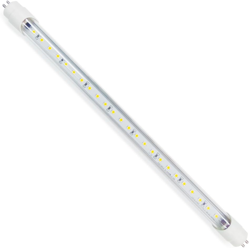 Eco-LED Plug-&-Play dimmable 12" tube in Cold White, T5 for 12V DC installation. (LT5-CW)