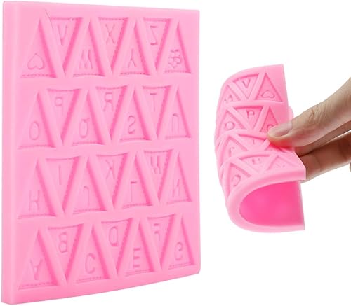 Miniatura 6 de Silicone Mould Tool Flag Die Letter Inverted for Silicone Molding Molde Utensil for Tool Tool Cake Pop Maker Cake Pop Molds