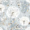 Nukofal Floral Wallpaper Peel and Stick Dandelion Wallpaper Floral Contact Paper 16.9"x118.1" Vintage Flower Contact Paper Boho Self Adhesive Removable for Bedroom Cabinets Decorative Wall Vinyl