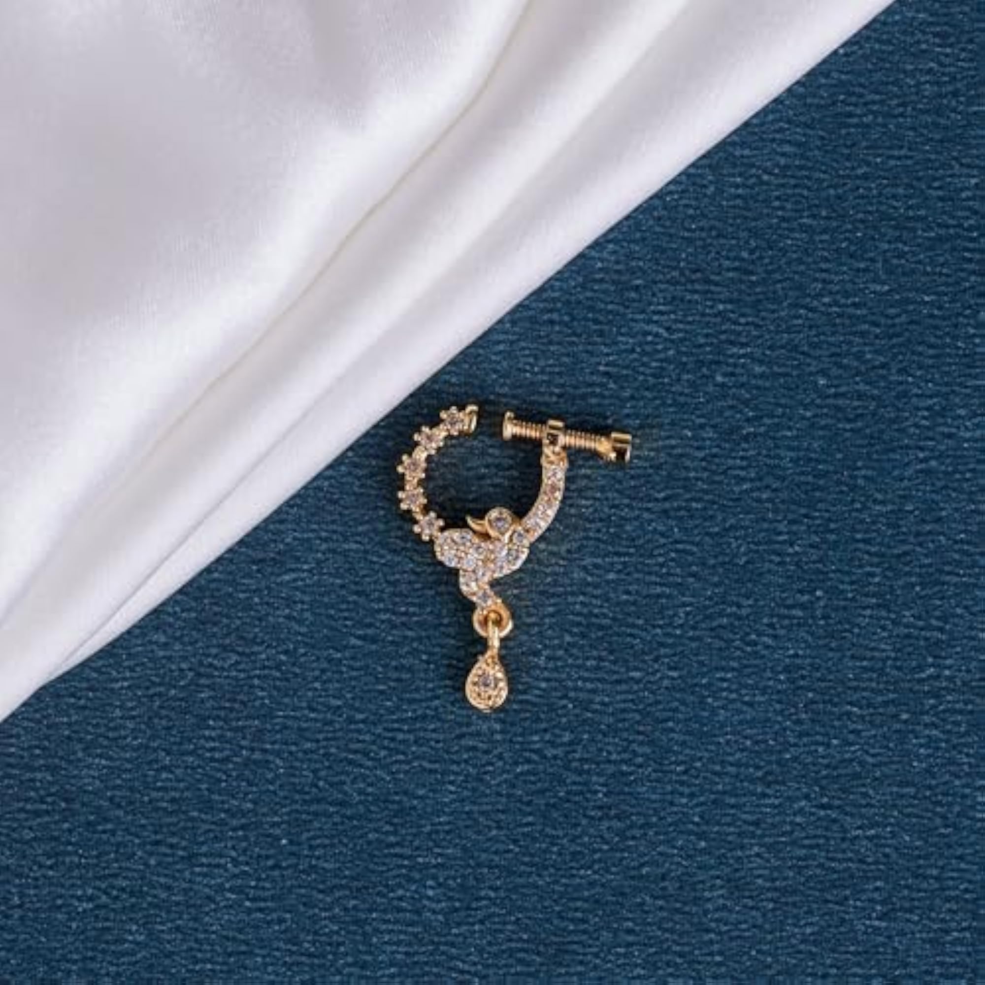 Women's Bird Face CZ Nose Pin