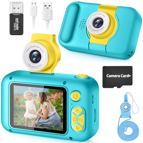 ARNSSIEN Camara Fotos Infantil con Gran Pantalla IPS 2,4