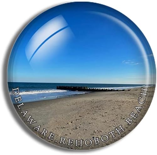 Rehoboth Beach Delaware - Imanes de cristal para nevera, regalo de viaje, decoraciĂłn del hogar, oficina, pizarra blanca Rehoboth Beach Delaware - Imanes de cristal para nevera, regalo de viaje, decoraciĂłn del hogar, oficina, pizarra blanca