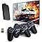 Retro Game Console, Wireless Retro Game Console, Plug & Play Video TV Game with 25100+ Built-in Games, 4K HD Output, and 2.4GHz Wireless Controller, 9 Classic Emulators(Black)