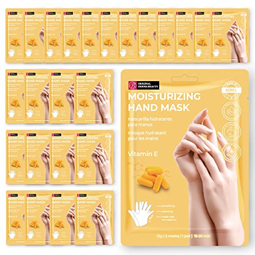 Innerest Original Derma Beauty Hand Mask 24 Pairs Moisturizing Vitamin E Hydrating Hand Mask Set Moisturizing Hand Mask Gloves Hand Repair Gloves Hand Care Hand Rejuvination Soothing Gloves #TOP13