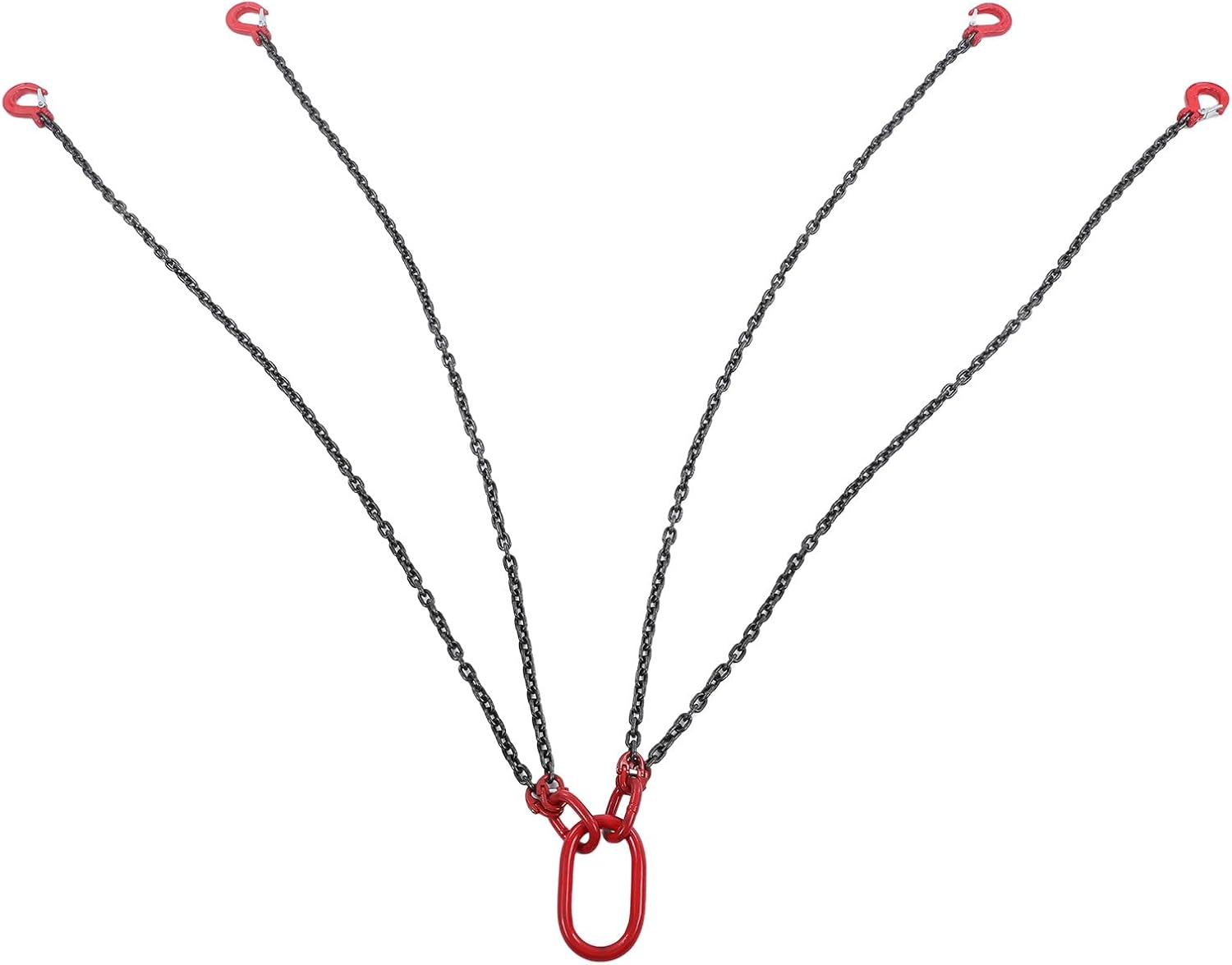 ZJchao Chain 4 Leg Heavy Duty Steel Lifting for Factory Construction Site Mining Harbor Building Durable 1.5m Length (ZJchaodBZIs-11)