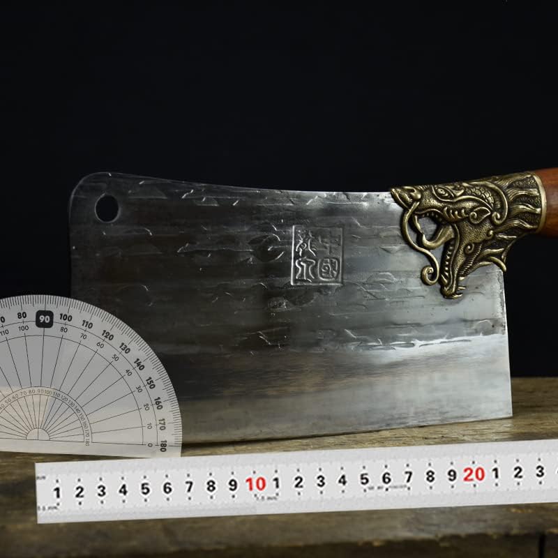 Miniatura 6 de Cuchillo de carne, cuchillo de carne forjado a mano de 8.5 pulgadas, cuchillo de cocina de hoja afilada, cuchillo de china, cuchillo de cortar