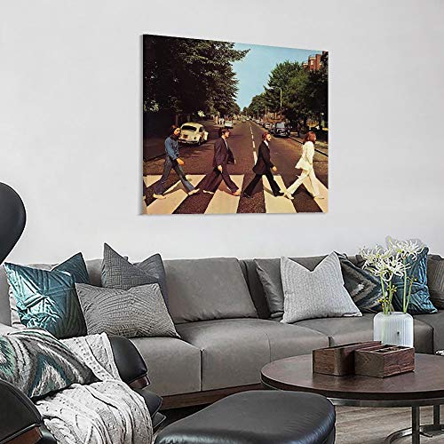 LIULANG Beatles Abbey Road Cover Parody Poster mural sur toile pour chambre familiale 70 x 70 cm - Les Beatles, Paul McCartney, John Lennon, RIngo Starr, George Harrison LIULANG Beatles Abbey Road Cover Parody Poster mural sur toile pour chambre familiale 70 x 70 cm – Image 4