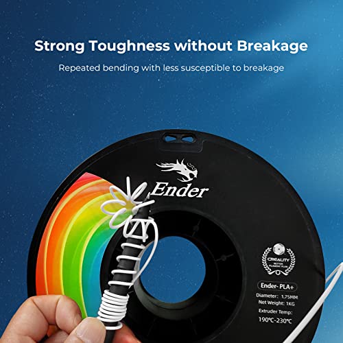 Image of Creality PLA Plus Filament 1.75mm, Upgrade PLA+ Filament Strong Toughness No-Tangling Vacuum Packaging 3D Printing Filament Fit Most FDM 3D Printers, 1kg Spool, Accuracy + /- 0.02mm, Green