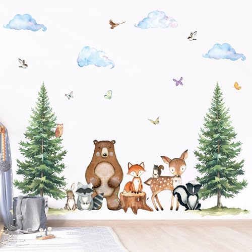 Vinilos Decorativos Uflashmi Woodland para Pared Infantil miniatura 6