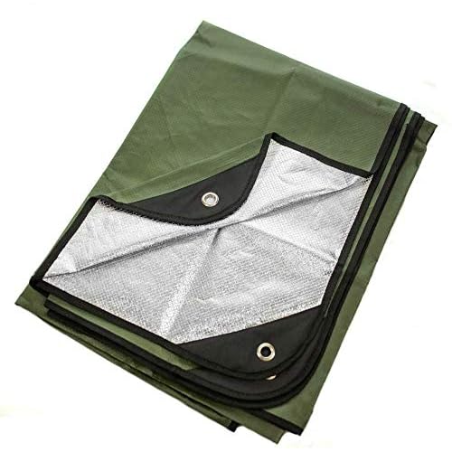Arcturus Insulated Tarp, Reusable Heavy Duty Thermal Survival Blanket – 60x82in, Reflects 90% Body Heat, Waterproof, Windproof, 3-Layer Design, Reinforced Grommets, Olive Green