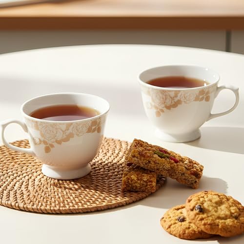Image of U.P.C. Toughened Glass Cup with Saucer Set of 12 Pcs (S-Cup White11)