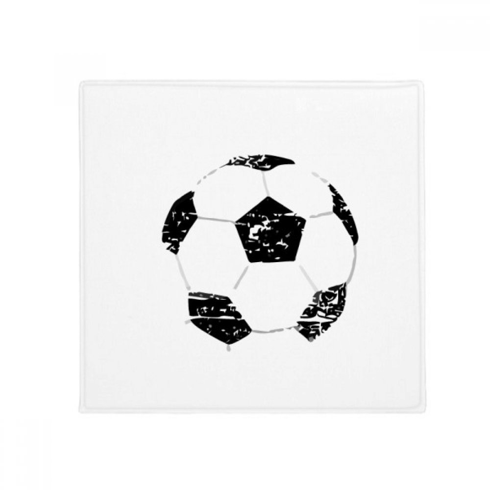 Tapis football motif noir cadeau idéal pour chambre d'ado et salon de sport