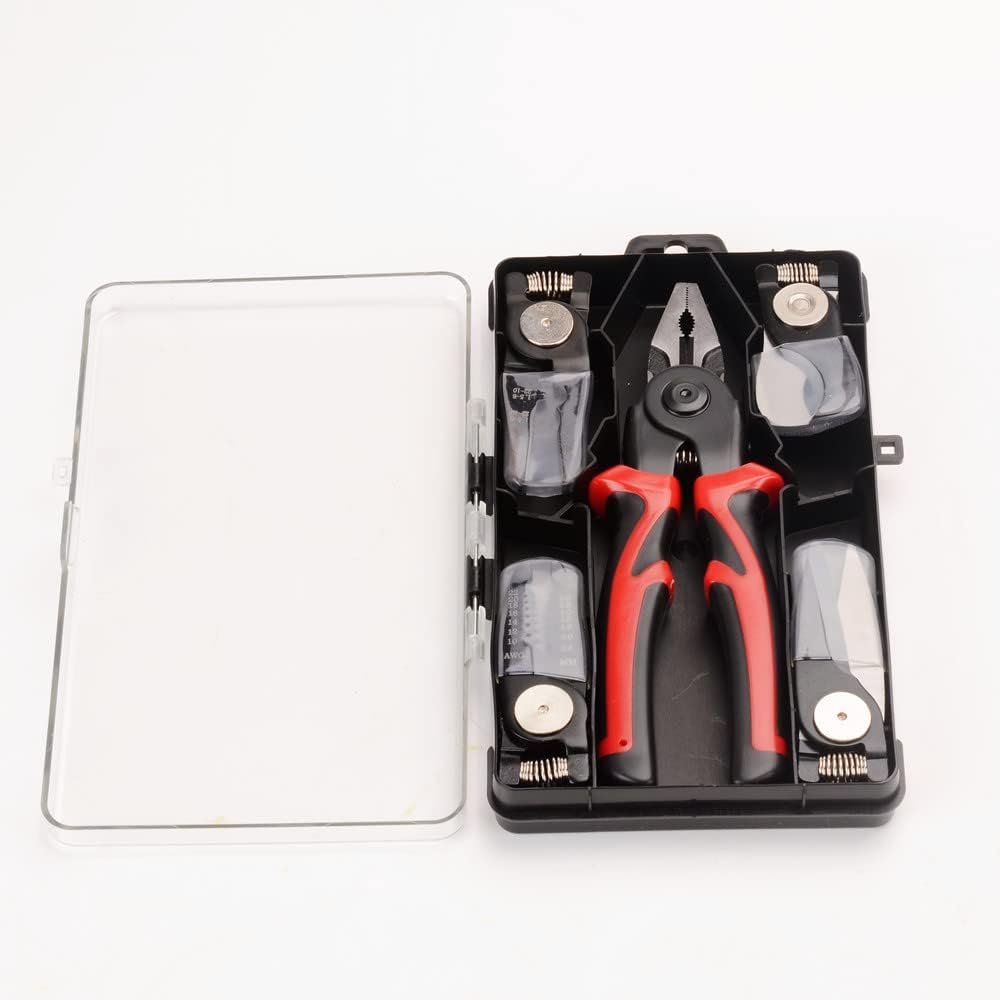 FLZOSPER Multifunctional Pliers - 5 in 1 All Purpose Heavy Duty Tool Kit, Durable Dual-Color PVC Handle Pliers