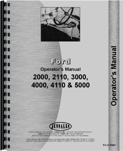 Ford 4200 Tractor Operators Manual (1965-1967)      Unknown Binding