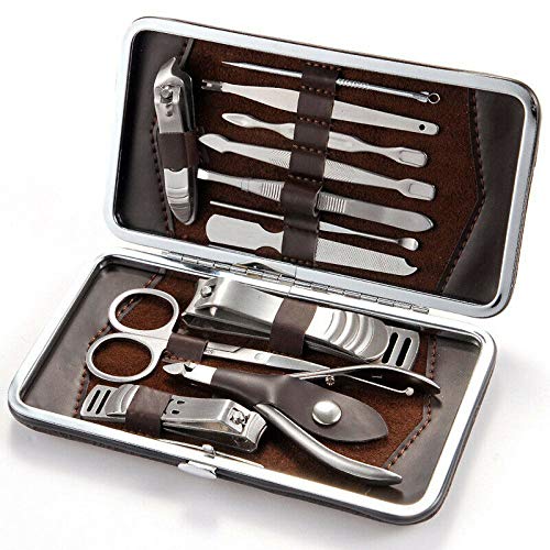 Generic Set Cutter & Care Pedicure Gift Nail Grooming 12pcs Manicure Kit Earpick Tool