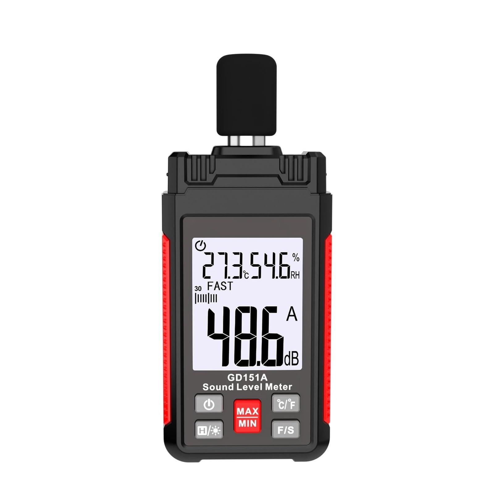 Sonómetro Digital, sonómetro, sonómetro de 30-130 dB, decibelímetro, sonómetro (Gd151b)