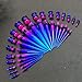 BodyJ4You 36PC Gauges Kit Purple Blue Acrylic Taper Plug 14G-00G Ear Stretch O-Rings Body Piercing