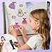 Magnetic Dress Up Dolls Girls Toys, Princess Mermaid Fairy Ballerina Unicorn Foil Art Craft Fun Kits with 4 Dress Up Dolls, 107 Magnets with Glow Edges, Travel Toys Games Gift for Kids 3 4 5 6 7 8 9