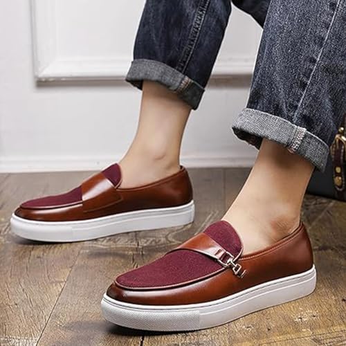 Men's Comfort Loafers Business Casual Flat Shoes4