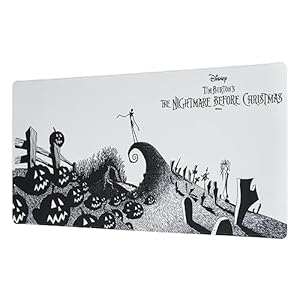 Alfombrilla ratón Pesadilla Antes de Navidad – Alfombrilla Gaming – Mousepad XXL – Accesorios Disney/Alfombrilla XXL – Alfombrilla Escritorio – Tapete Escritorio – Accesorio Gamer oficial