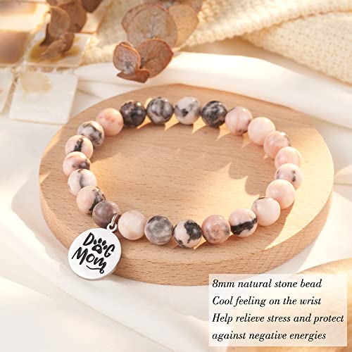 Tarsus Dog Mom Gifts for Women, Dog Mom Christmas Mothers Day Gifts, Best Dogs Lover Charm Bracelet Gift for Women4