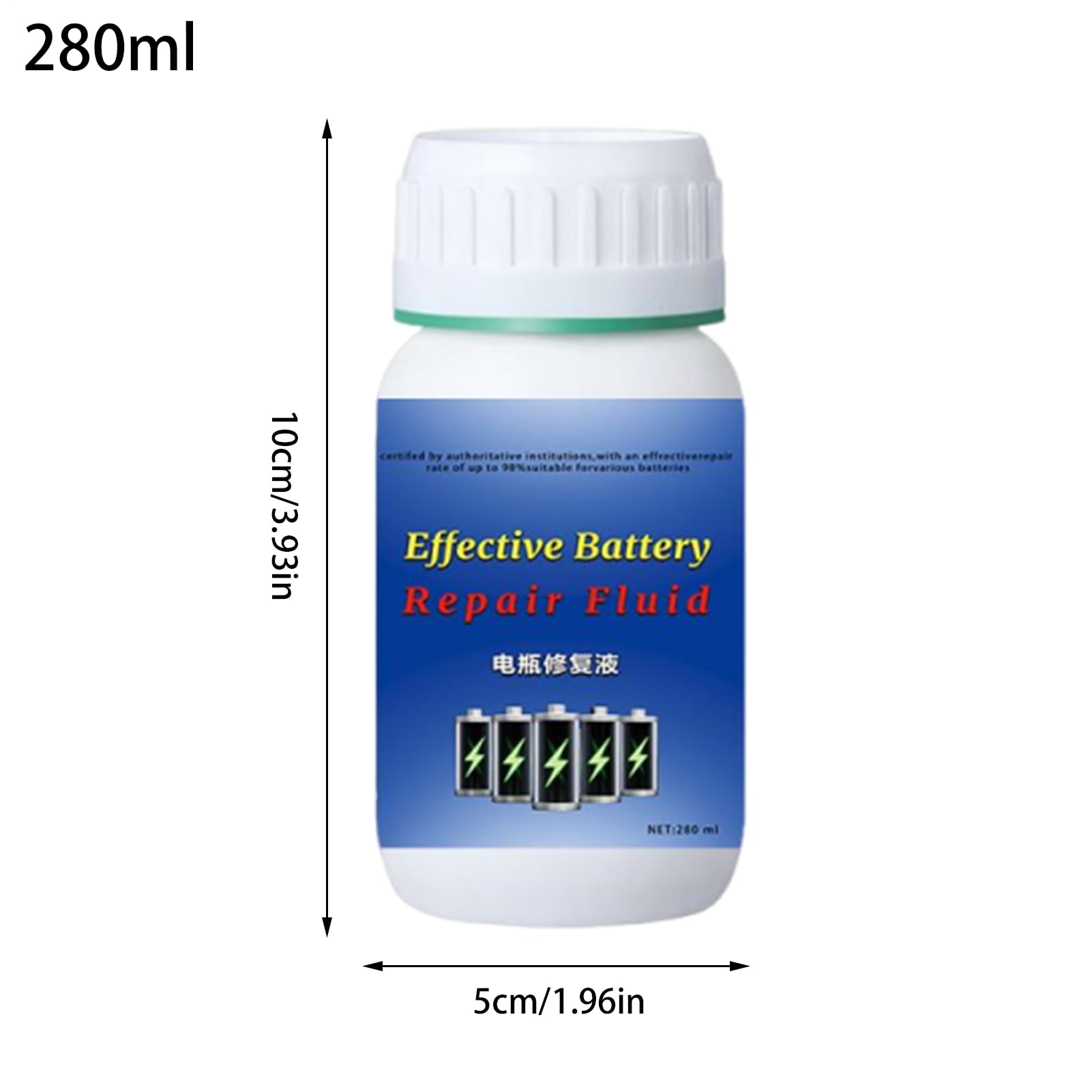 Battery Restore - Solución Reparación Baterías 280ml | Aditivo Eficaz para Mantenimiento De Carros De Golf Camiones Autocaravanas Barcos Vehículos