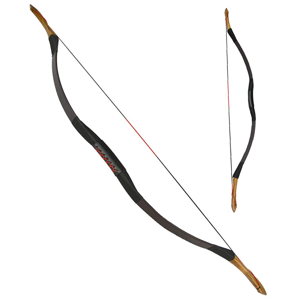Arc Recurve Traditionnel 30-55 Lbs - Style Mongol - Longueur 51.5" - Pour Cible Et Chasse - Ambidextre