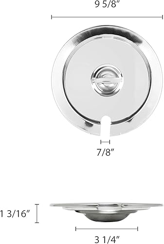 Miniatura 4 de 7 cuartos de galón de acero inoxidable con muescas para verduras insertadas cubierta de sartén - para calentador de sopa y sopa aplicable a catering