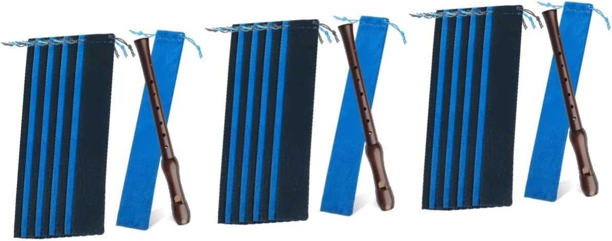 VICASKY 30 Pcs Clarinet Storage Bag Lightweight Flute Cases Soprano Recorder Storage Clarinet Bag Organizer Recorder Flute Carry Vertical Child Drumstick Tie