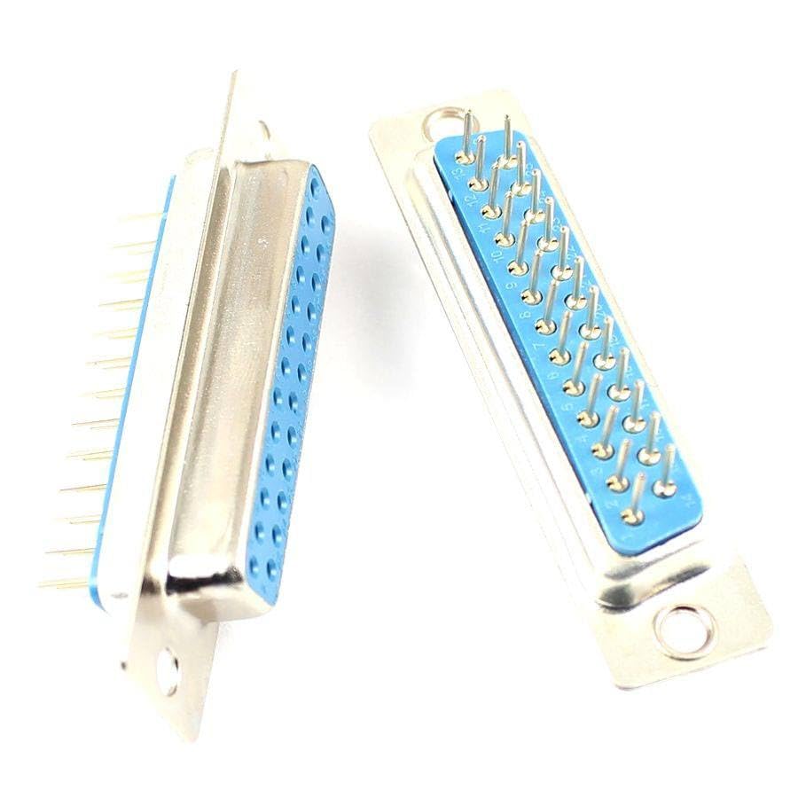 Generic 50 Pcs D-SUB DIP 25 Pin Female Straight Solder Type Adapter Connector 2 Rows