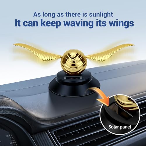 Image of KOMMI Creative Car Air Freshener Solar Energy Rotating Aromatherapy Car Diffuser for Car Home Office