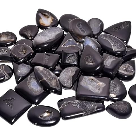 Natural Loose Gemstone 5 Piece Cabochons Lot Jewelry Making Loose Gemstone, Stone Shape Oval & Pear, Stone Size 20-35 mm