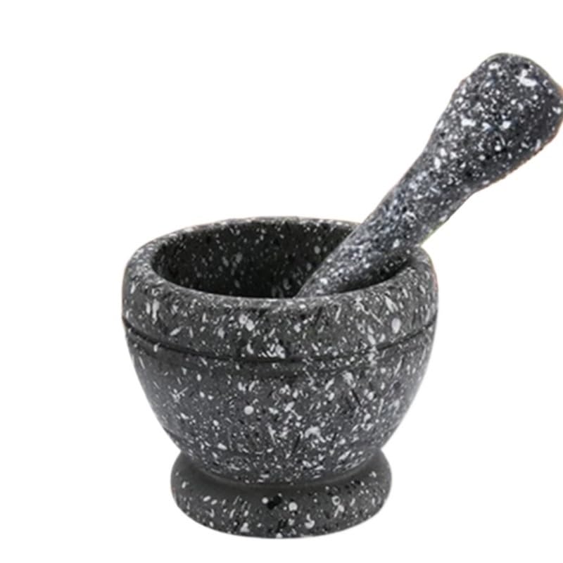 Pestle and Mortar 1 Set Grinding Bowl Garlic Press Pestle Grinder Spice Crusher Herb Pepper