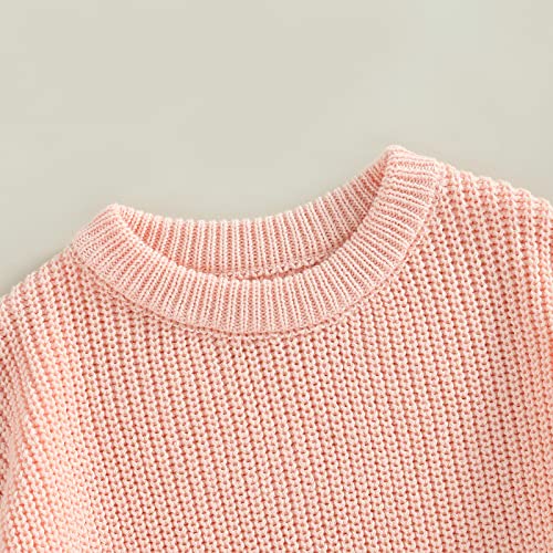 Image of Afunbaby Baby Girl Boy Knit Sweater Blouse Pullover Sweatshirt Warm Crewneck Long Sleeve Tops for Infant Toddler