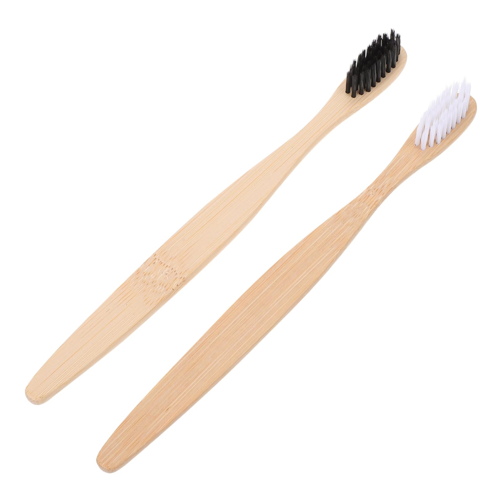 minkissy 2pcs Bamboo Toothbrush Eco-Friendly Soft Bristles for Adults Flexible Design for Comfortable Cleaning Durable and Biodegradable Oral