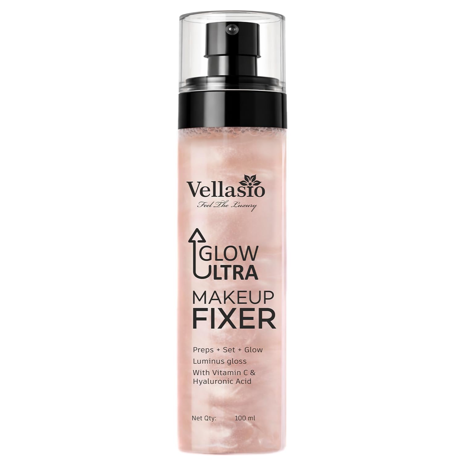 Vellasio Glow up Makeup Fixer Spray, with Vitamin C and Hyaluronic Acid, Luminous Gloss Finish, 100 ml-image-37