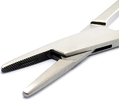Miniatura 64 de MEDSPO Pinzas profesionales Bloqueo de soporte de aguja quirúrgica ortoquirúrgica médica dental Restaurador de sutura veterinaria Alicates