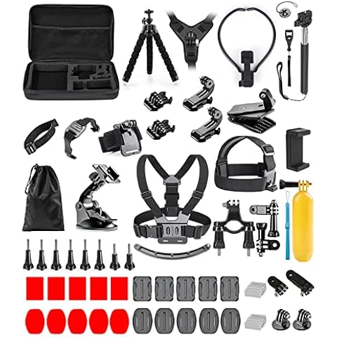 Action Camera Accessory Kit 71-in-1 for GoPro Hero 10/9/8/7/6/5/4/3/2/1, SJ4000/SJ5000/SJ6000 DJI Osmo Action, SJCAM. Remali Cover