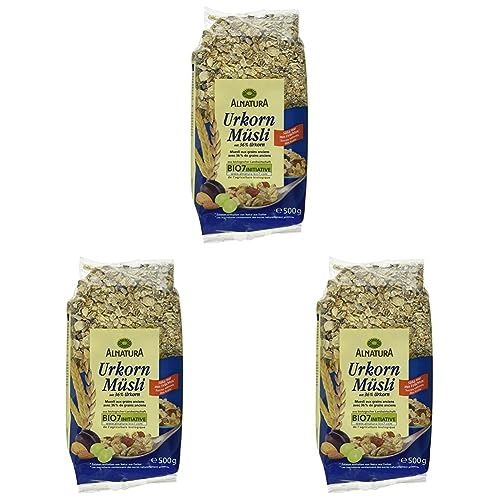 Alnatura Bio Urkorn-Müsli, 500g (Packung mit 3)