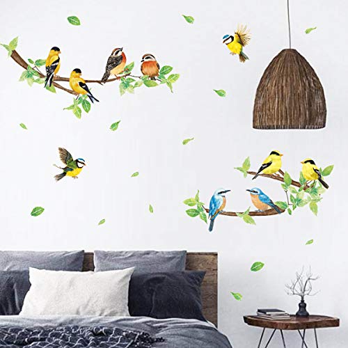 Vinilos decorativos para paredes con diseño de aves miniatura 3