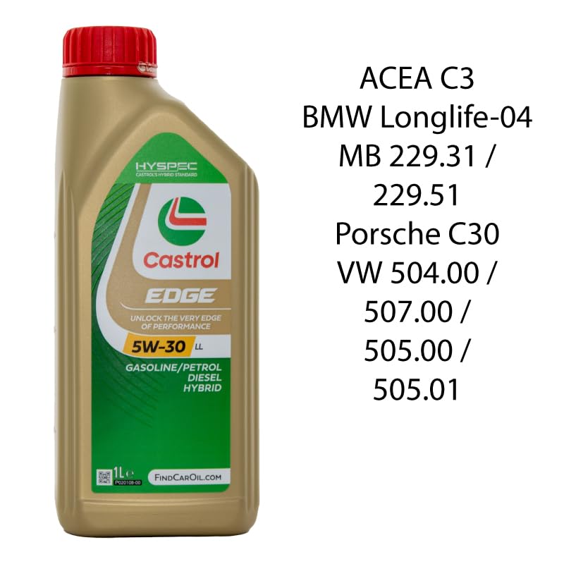 Kit di manutenzione auto OP per Mini R53 Cooper S / One Benzina 2005-2014: 3 filtri + 5L olio Edge 5W30