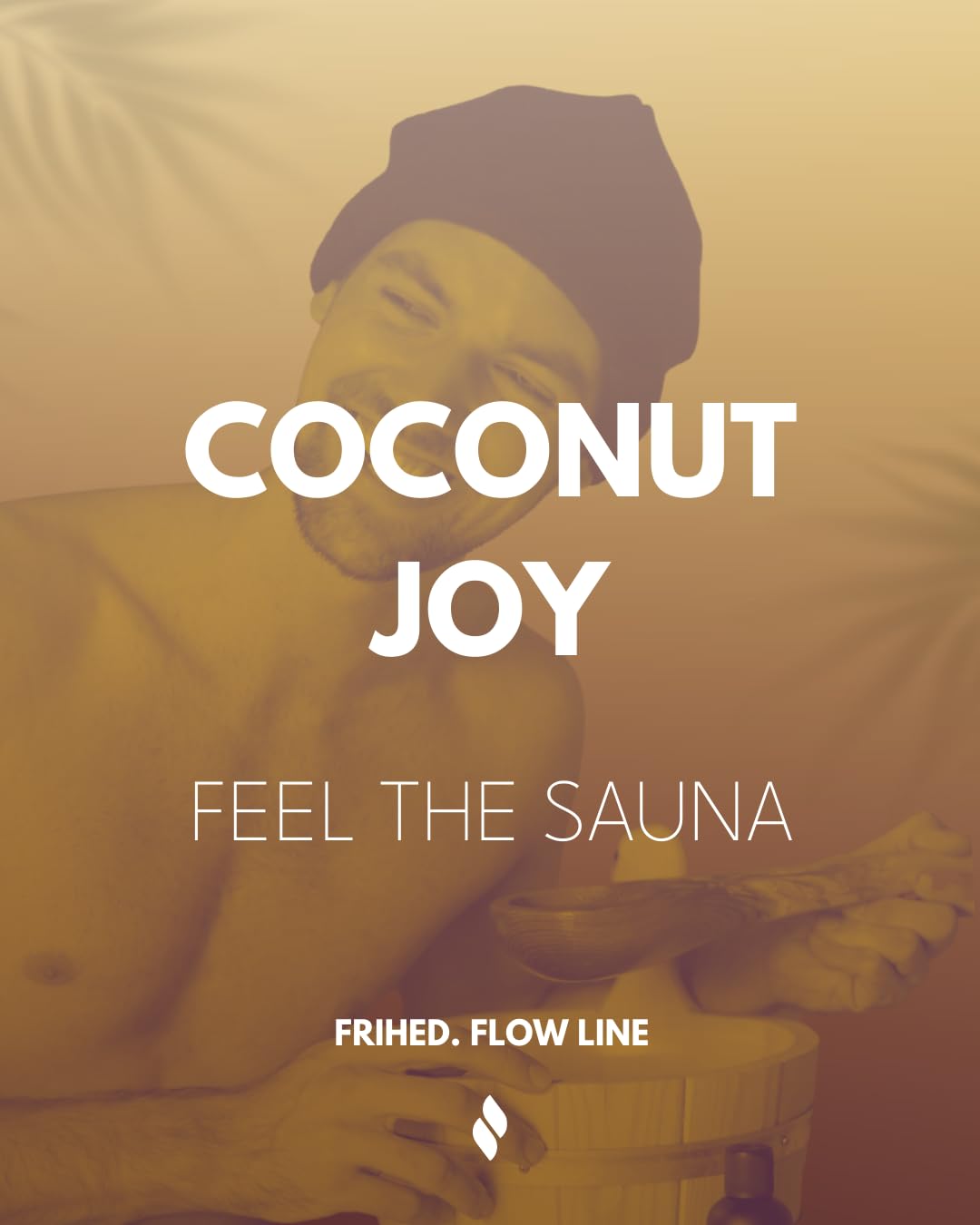 Frihed. Coconut Joy - Aceite de sauna de coco y vainilla altamente concentrado, exótico, fragancia de larga duración, botella de cristal, fabricada en Lüneburg