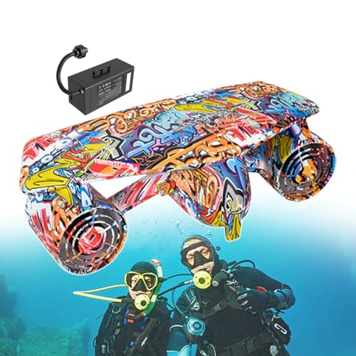 Patinete submarino portátil con batería de 6000 mAh, capacidad de 50 m de profundidad, para esnórquel y natación, compatible con cámara deportiva