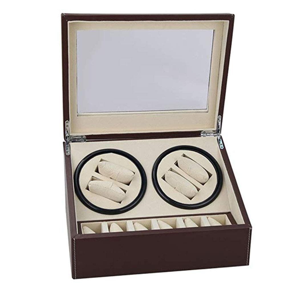 QUSYZD Automatic Watch Winder Watch Winder Shake Table Device Shaker Table Rotary Table High-End Watch Motor Box Watch Wide Mechanical Watch Automatic Winding Box-J,