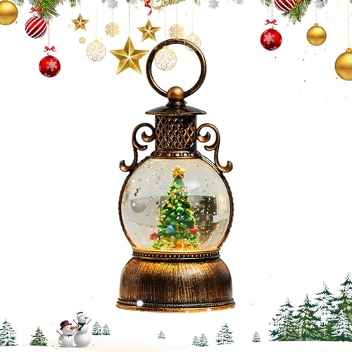 Schneekugel für Weihnachten - 6-Stunden Timer mit Musik |...