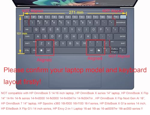 Protector de teclado compatible HP OmniBook Ultra 14" miniatura 2