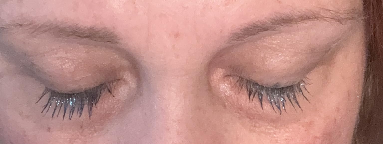 FOCALLURE Star Drifter Glitter Mascara Topper, Long Lasting Quick Dry Soft Gel, Subtle Blue Shimmer Finish, BL01 INCEPTION