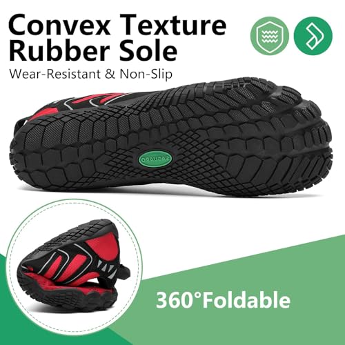 Image of SAGUARO Womens Mens Barefoot Shoes Minimalist Trail Runner Wide Toe Box Zero Drop Outdoor Cross Training Shoe