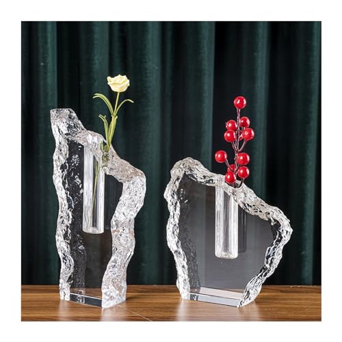 Grands vases pour décor salon et ornements en cristal de maison